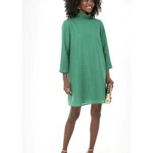 Tuckernuck Daphne Dress in Emerald Green Burnout
